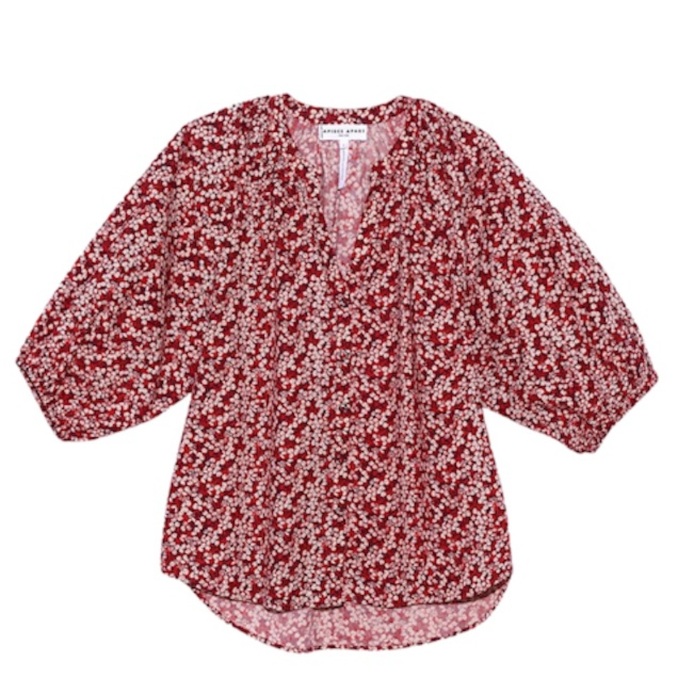 Apiece Apart Mitte Top in Mango Bouquet New Size Small